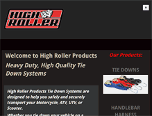 Tablet Screenshot of highrollerproducts.com